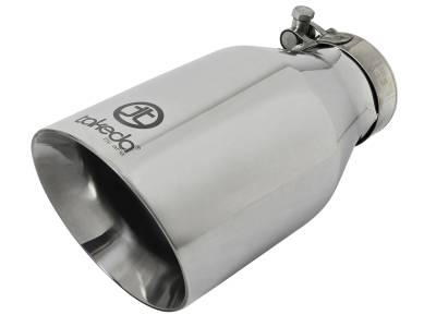 aFe Power - aFe Power 2.5" IN/4.5" OUT Bolt-On Polished Stainless Exhaust Tip; 49T25454-P09