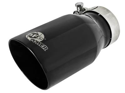 aFe Power - aFe Power 2.5" IN/3.5" OUT Bolt-On Matte Black SS Exhaust Tip; 49T25354-B07