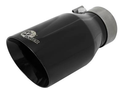 aFe Power - aFe Power 3" IN/4.5" OUT Bolt-On Matte Black SS Exhaust Tip; 49T30454-B092