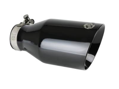 aFe Power - aFe Power 2.5" IN/4.5" OUT Bolt-On Black Stainless Exhaust Tip; 49T25454-B091