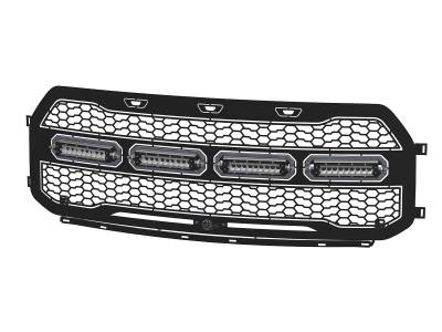 aFe Power - aFe Power Scorpion Lighted Replacement Grille Insert-Flat Black; 79-21001L