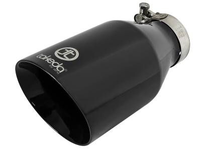 aFe Power - aFe Power 2.5" IN/4.5" OUT Bolt-On Matte Black SS Exhaust Tip; 49T25454-B09