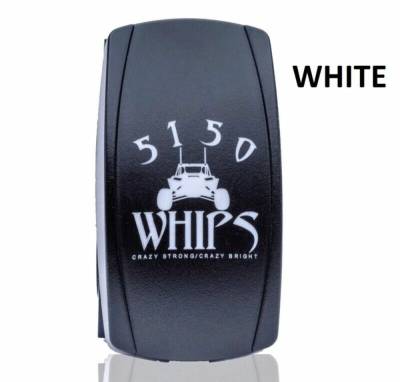 5150 Whips - 5150 Whips Waterproof Rocker Switch-White