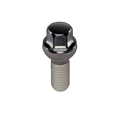 McGard - McGard 69818BK Chrome/Black Radius Seat Style Lug Bolt (M14 x 1.5) Box of 50