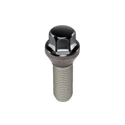 McGard - McGard 69705BK Chrome/Black Cone Seat Style Lug Bolt (M14 x 1.5) Box of 50