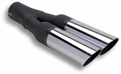 Flowtech - Flowtech 59905FLT Terminator Exhaust Tips Dual Outlet 2.25 in.