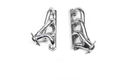 Flowtech - Flowtech 91627-1FLT Shorty Smog Headers Ceramic 50 States Emissions Legal