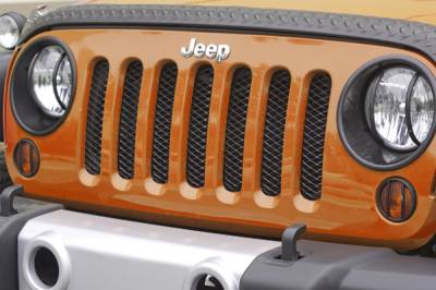 Rugged Ridge - Rugged Ridge 11401.31 Mesh Grille Insert Black for Jeep Wrangler