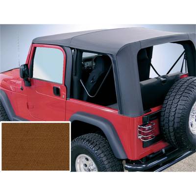 Rugged Ridge - Rugged Ridge 13705.33 Soft Top Dark Tan Clear Windows for Jeep Wrangler