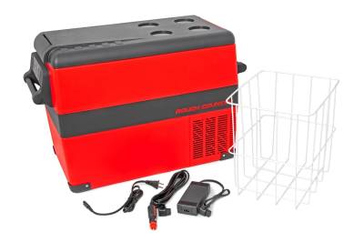 Rough Country Suspension Systems - Rough Country 12V/110AC 45L Portable Refrigerator/Freezer-Red/Black; 99020