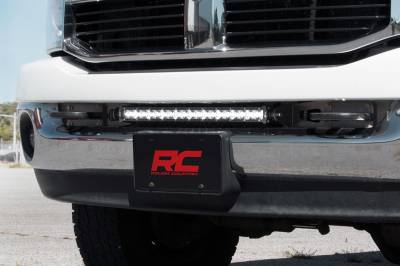 Rough Country Suspension Systems - Rough Country 20" LED Light Bar Bumper Mounts, for Ram HD; 70568