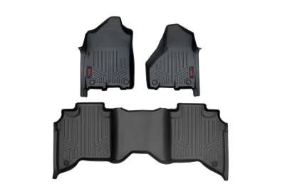 Rough Country Suspension Systems - Rough Country Front/Rear Floor Liners-Black, for 19-24 Ram 2500 Crew; M-31430