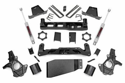 Rough Country Suspension Systems - Rough Country 6" Suspension Lift Kit, 07-13 Silverado/Sierra 1500 4WD; 23630