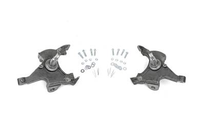 Rough Country Suspension Systems - Rough Country 2" Lowering Spindles, 88-98 GM C1500 Ext; 1725BOX1