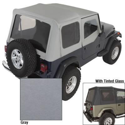 Rugged Ridge - Rugged Ridge 13722.09 XHD Soft Top Charcoal Tinted Window for Jeep Wrangler