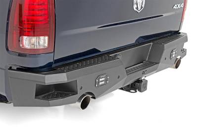 Rough Country Suspension Systems - Rough Country Heavy Duty Rear Bumper-Black, for Ram 1500; 10775