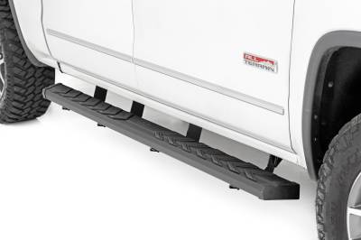 Rough Country Suspension Systems - Rough Country BA2 Side Step Bars, 07-18 Silverado/Sierra Crew; 41001