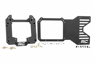 Rough Country Suspension Systems - Rough Country Spare Tire Mount Relocation Plate-Black, 21-24 Bronco; 51055