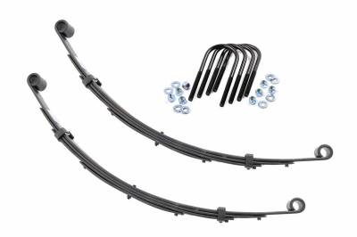 Rough Country Suspension Systems - Rough Country Front Leaf Spring Kit fits 3" Lift, for Jeep SJ Models; 8004KIT