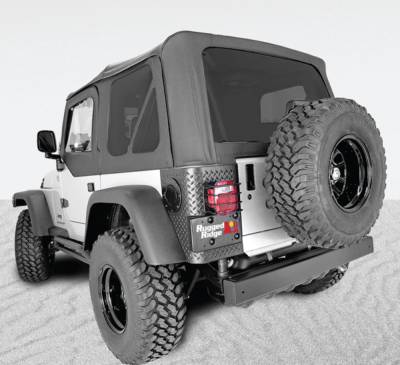 Rugged Ridge - Rugged Ridge 13728.01 XHD Sailcoth Soft Top Black Tinted Windows