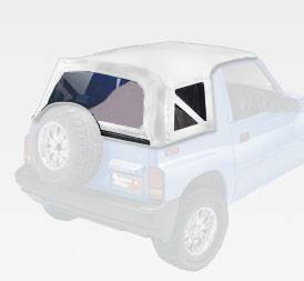 Rugged Ridge - Rugged Ridge 53722.52 XHD Soft Top White Denim Suzuki Sidekicks/Geo Trackers