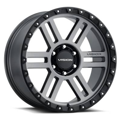 Vision Wheel - Vision Wheels 354 Manx 2 17x9 6x5.5 -12mm Gray Matte; 354-7983SGBL-12