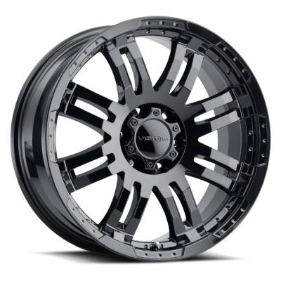 Vision Wheel - Vision Wheels 375 Warrior 18x8.5 6x5.5 18mm Black Gloss; 375H8883GB18