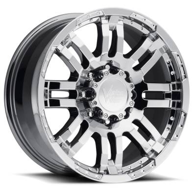 Vision Wheel - Vision Wheels 375 Warrior 17x8.5 8x170 18mm Chrome; 375-7870C18