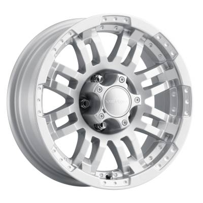Vision Wheel - Vision Wheels 375 Warrior 16x6 6x5.5 0mm Silver; 375VT6683MPS0
