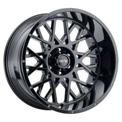 Vision Wheel - Vision Wheels 412 Rocker 20x12 6x135 -51mm Black Gloss; 412-20236GB-51