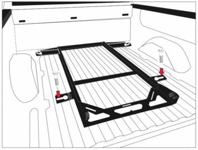 BedSlide - Bedslide No-Drill Bed Installation Bracket Kit for Tacoma 6' BSA-TOY71