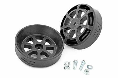 Rough Country Suspension Systems - Rough Country Rear Air Spring Mount Cradle Kit-Black, Pair; 10019