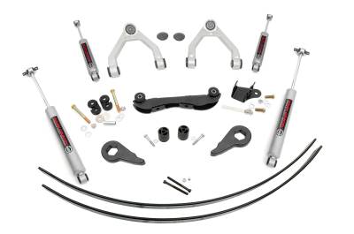 Rough Country Suspension Systems - Rough Country 2"-3" Suspension Lift Kit, 88-98 GM 1500 Truck/SUV 4WD; 17030