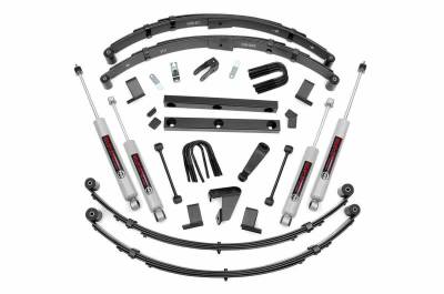 Rough Country Suspension Systems - Rough Country 4" Suspension Lift Kit, for 87-95 Wrangler YJ 4WD Power; 620N2