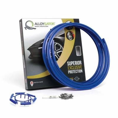 AlloyGator - AlloyGator K4BLUEXC EXCLUSIVE Series Wheel Lip Protectors-Set of 4, Blue