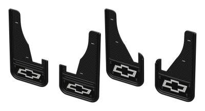 Gatorback - Gatorback 12" Front & Rear Mud Flap Set-Black, Chevy Trailblazer; GCR207K-BTW