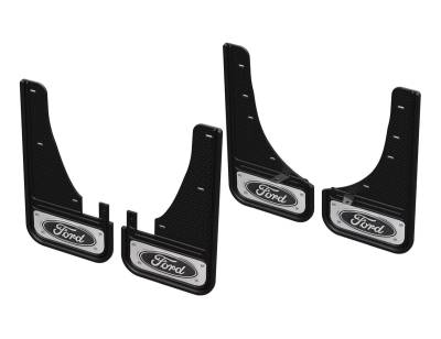 Gatorback - Gatorback 12" Front & Rear Mud Flap Set-Black, Ford Escape; GCR404K-2