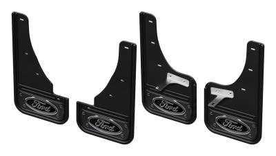 Gatorback - Gatorback 12" Front & Rear Mud Flap Set-Black, Ford Maverick; GCR409K-GMF
