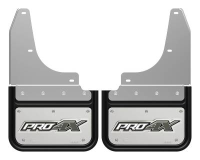 Gatorback - Gatorback 12" Rear 5/8" Offset Mud Flaps-Black, for Titan; GB766207