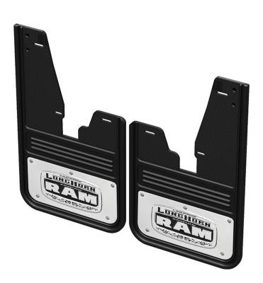 Gatorback - Gatorback 12" Front Mud Flaps-Black, for Ram Pickups; GCR31F-L