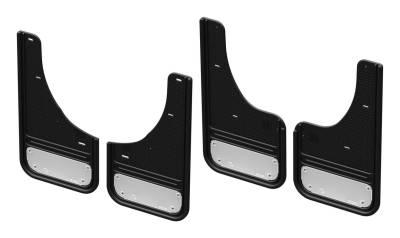 Gatorback - Gatorback 12" Front & Rear Mud Flap Set-Black, for Wagoneer WS; GCR64K-SS