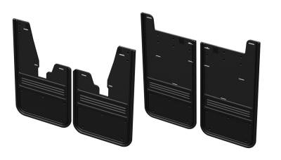 Gatorback - Gatorback 12" Front & Rear Mud Flap Set-Black, for Ram 2500/3500; GCR36K-BK