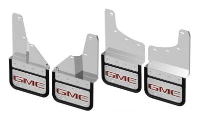Gatorback - Gatorback 12" Front & Rear Mud Flap Set-Black, Sierra HD; GCS200K-GR2