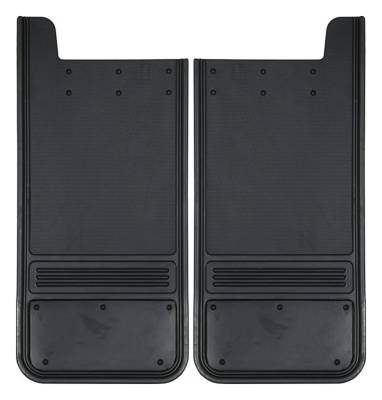 Gatorback - Gatorback 12"x26" Universal Mud Flaps-Black, No Plate; GB1226BK