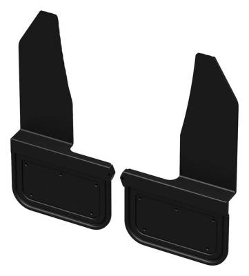 Gatorback - Gatorback Removable 1.5" Offset 12"x9" Front Mud Flaps, No Plate; GN104-BK