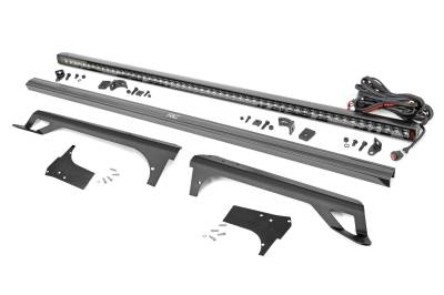 Rough Country Suspension Systems - Rough Country Windshield Mount 50" LED Light Bar Kit, for Wrangler TJ; 80588