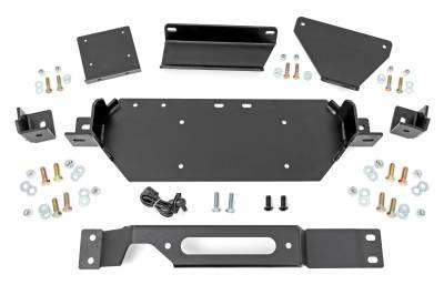 Rough Country Suspension Systems - Rough Country Front Hidden Winch Mount Kit, 20-22 Super Duty; 51119
