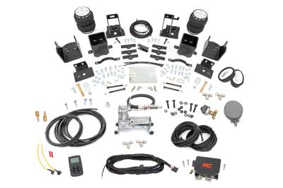 Rough Country Suspension Systems - Rough Country Rear Air Spring Kit w/ Compressor, 05-16 Super Duty; 10020WC