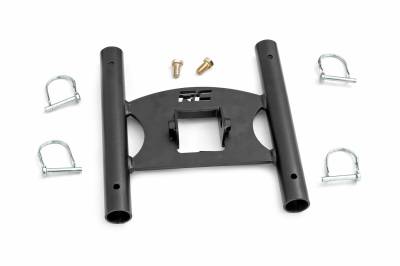 Rough Country Suspension Systems - Rough Country 2" Receiver Dual Flag Pole Holder-Black; 117500