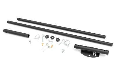 Rough Country Suspension Systems - Rough Country Bed Rail Mount Flag Pole Holder w/ Pole-Black; 117503